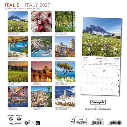 Aquarupella Italie Kalender 2027