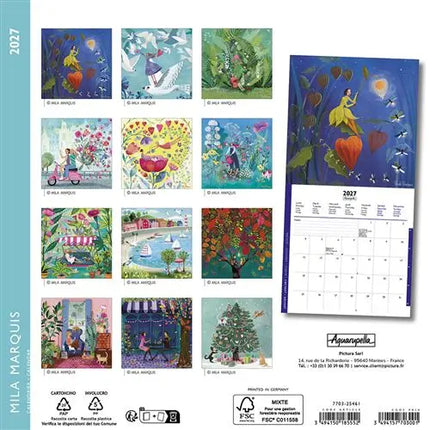 Aquarupella Mila Marquis Kalender 2027 Mini