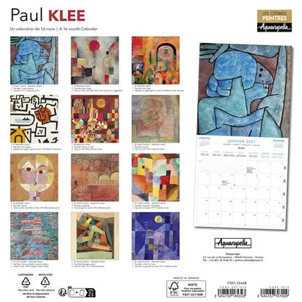 Aquarupella Paul Klee Kalender 2027
