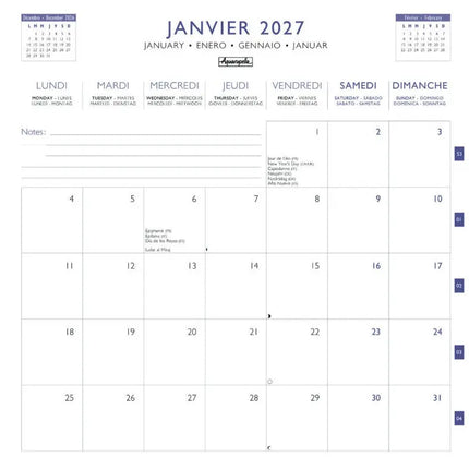 Aquarupella Provence Kalender 2027