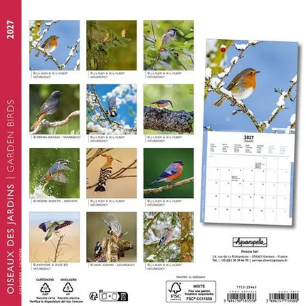 Aquarupella Vogels Kalender 2027 Mini