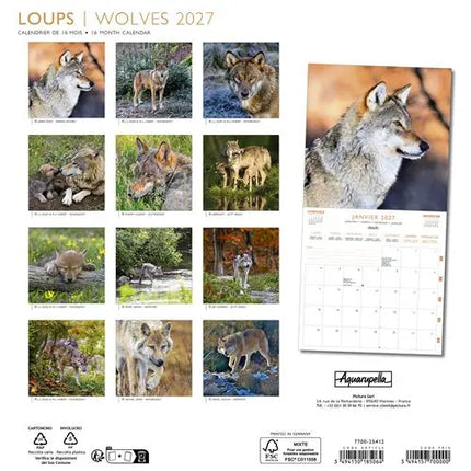Aquarupella Wolven Kalender 2027