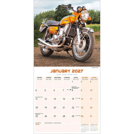 Avonside 70's Superbikes Kalender 2027