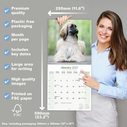 Avonside Afghaanse Windhond Kalender 2027