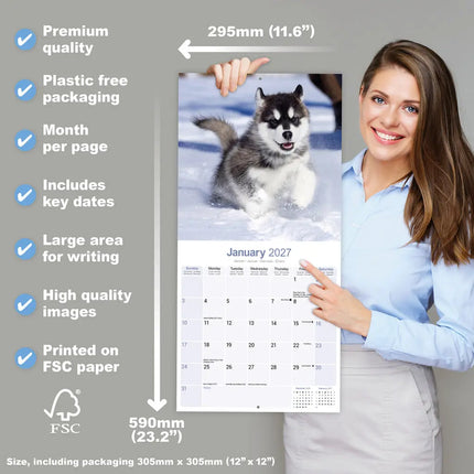 Avonside Alaskan Malamute Kalender 2027