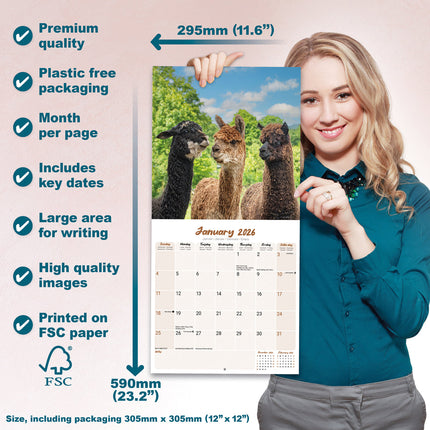 Avonside Alpaca Kalender 2026