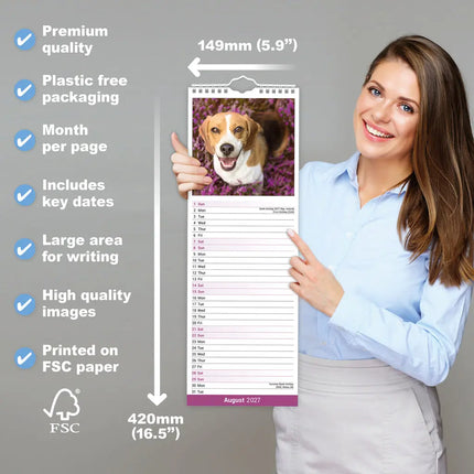 Avonside Beagle Kalender 2027 Slimline
