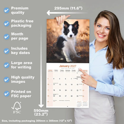 Avonside Border Collie Kalender 2027