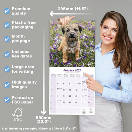 Avonside Border Terrier Kalender 2027