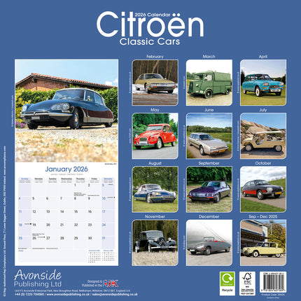 Avonside Citroen Kalender 2027