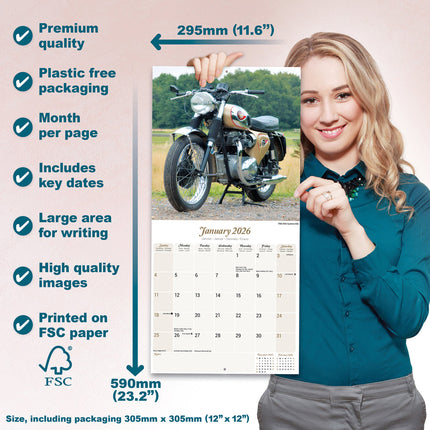 Avonside Classic British Bikes Kalender 2026