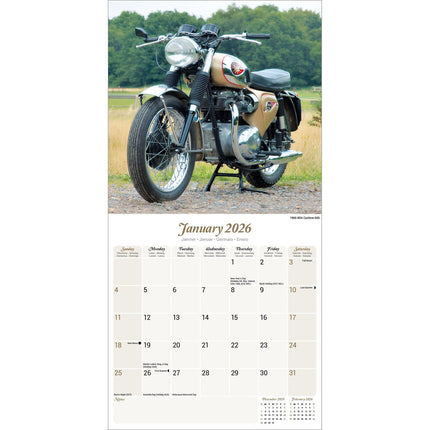 Avonside Classic British Bikes Kalender 2026