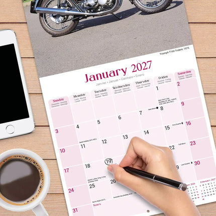Avonside Classic British Bikes Kalender 2027