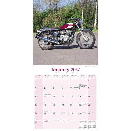Avonside Classic British Bikes Kalender 2027