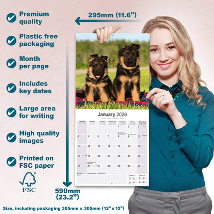 Avonside Duitse Herder Kalender 2026