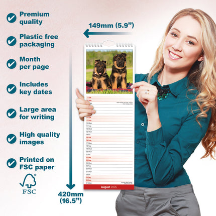 Avonside Duitse Herder Kalender 2026 Slimline