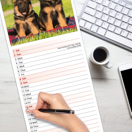 Avonside Duitse Herder Kalender 2026 Slimline