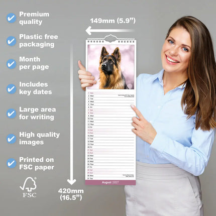 Avonside Duitse Herder Kalender 2027 Slimline