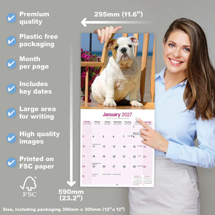 Avonside Engelse Bulldog Kalender 2027