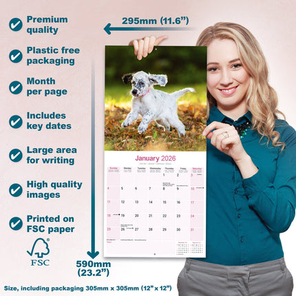 Avonside Engelse Setter Kalender 2026