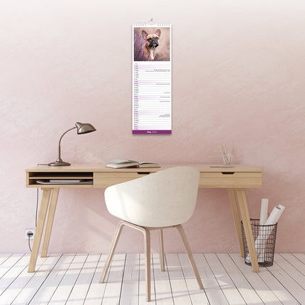 Avonside Franse Bulldog Kalender 2026 Slimline