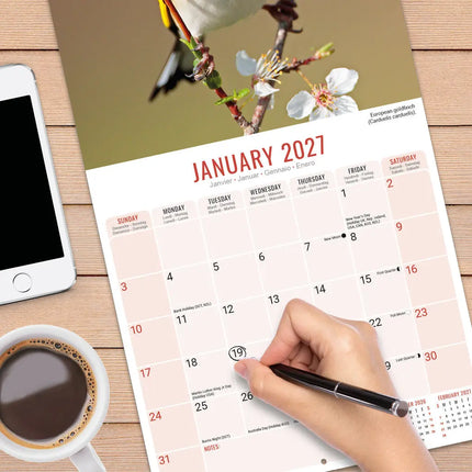 Avonside Garden Birds Kalender 2027