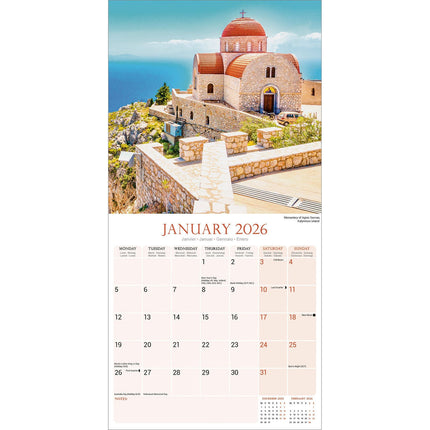 Avonside Griekenland Kalender 2026