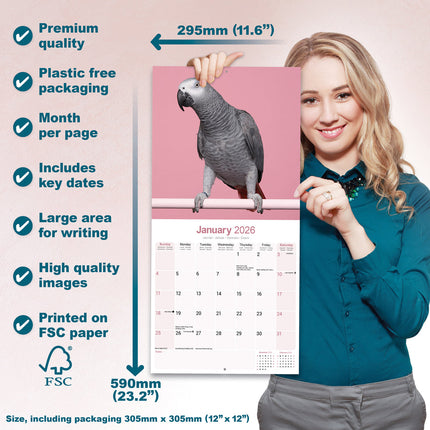 Avonside Grijze Roodstaart Kalender 2026