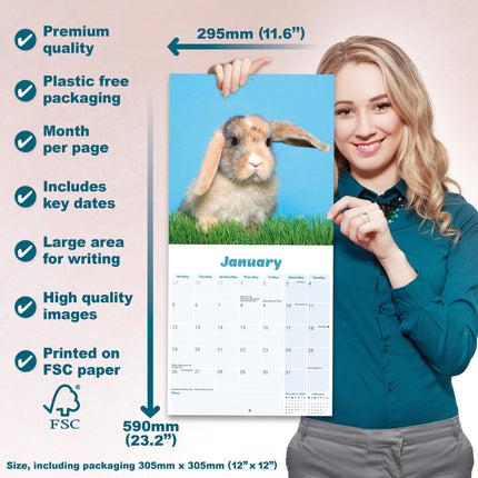 Avonside Hangoor Konijn Kalender 2026