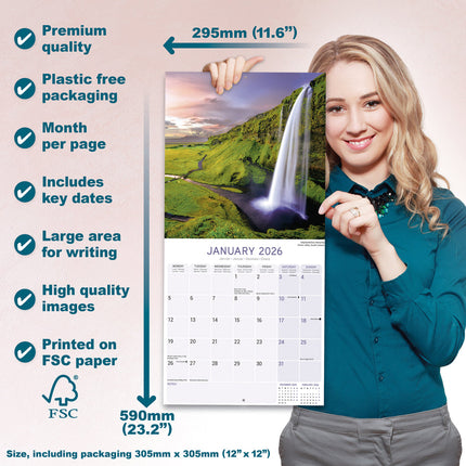 Avonside IJsland Kalender 2026