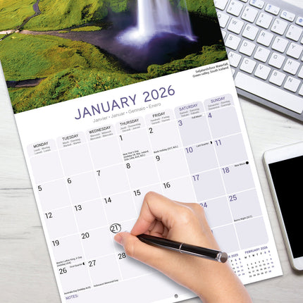 Avonside IJsland Kalender 2026