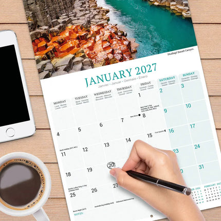 Avonside IJsland Kalender 2027