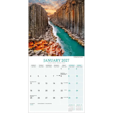Avonside IJsland Kalender 2027
