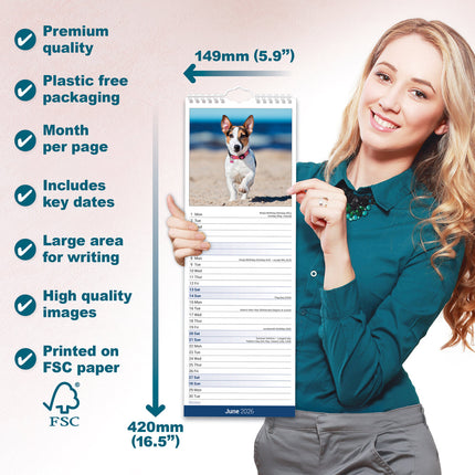 Avonside Jack Russell Terrier Kalender 2026 Slimline