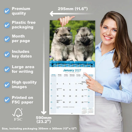 Avonside Keeshond Kalender 2027