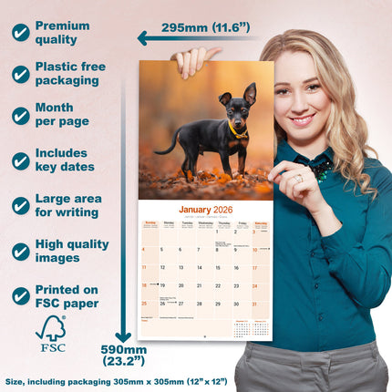 Avonside Miniatuur Pinscher Kalender 2026