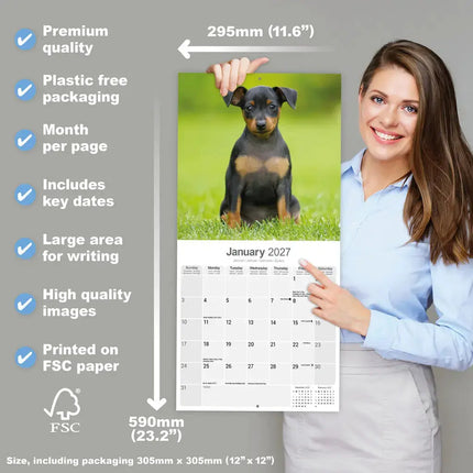 Avonside Miniatuur Pinscher Kalender 2027