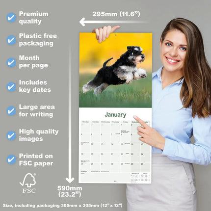 Avonside Miniatuur Schnauzer Kalender 2027