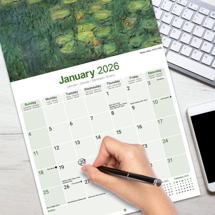 Avonside Monet Kalender 2026