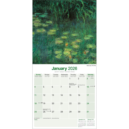 Avonside Monet Kalender 2026