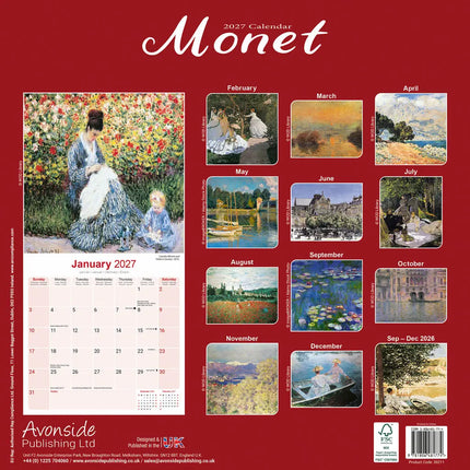 Avonside Monet Kalender 2027