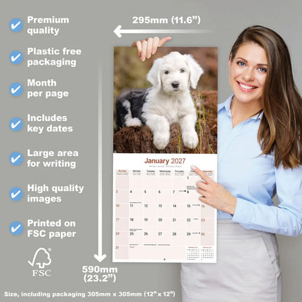 Avonside Old English Sheepdog Kalender 2027