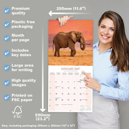 Avonside Olifanten Kalender 2027