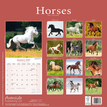 Avonside Paarden Kalender 2027