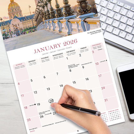 Avonside Parijs Kalender 2026