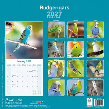 Avonside Parkieten Kalender 2027