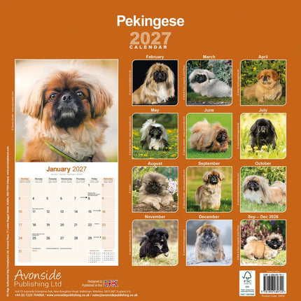 Avonside Pekingees Kalender 2027