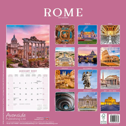 Avonside Rome Kalender 2027