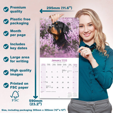 Avonside Rottweiler Kalender 2026