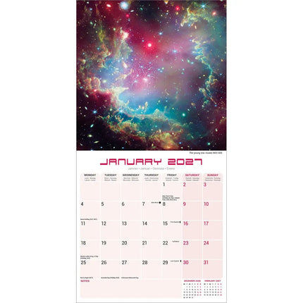 Avonside Ruimte Kalender 2027